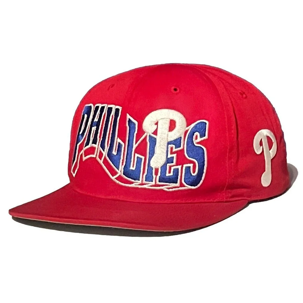 Vintage Philadelphia Phillies Hat Splash Wave Sports Specialties Blockhead Rare